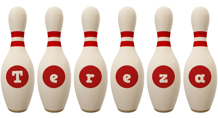 Tereza bowling-pin logo
