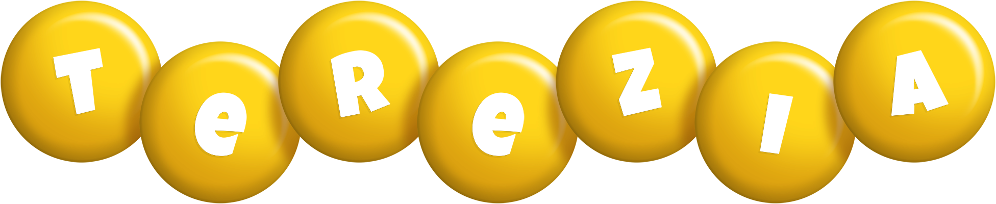 Terezia candy-yellow logo