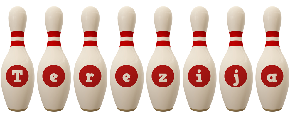 Terezija bowling-pin logo
