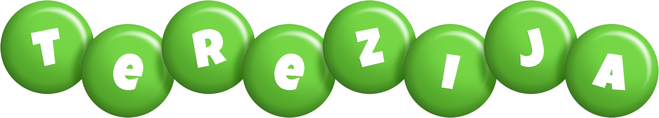 Terezija candy-green logo