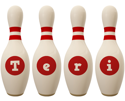 Teri bowling-pin logo