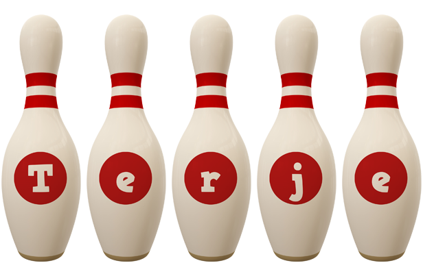 Terje bowling-pin logo