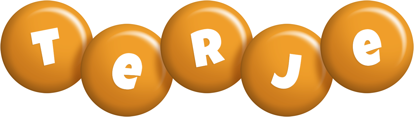 Terje candy-orange logo