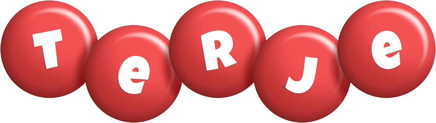 Terje candy-red logo