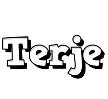 Terje snowing logo