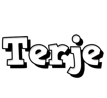 Terje snowing logo