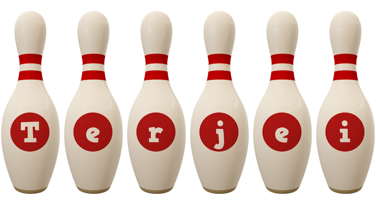 Terjei bowling-pin logo