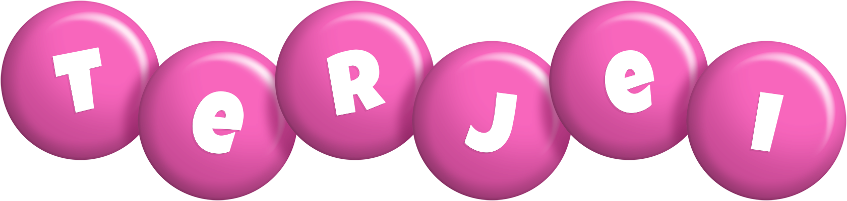 Terjei candy-pink logo