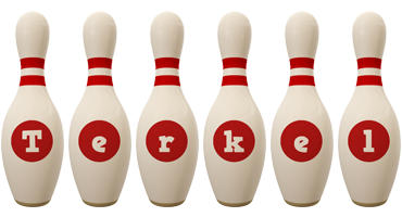 Terkel bowling-pin logo