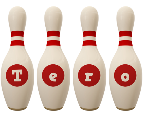 Tero bowling-pin logo