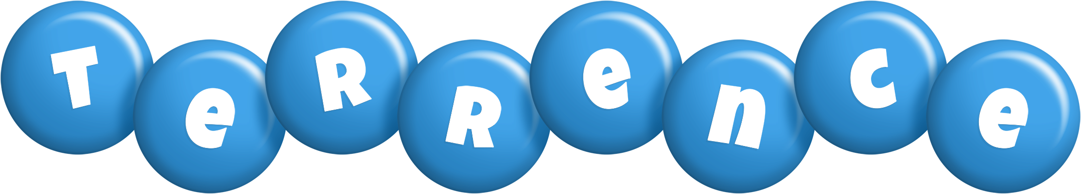 Terrence candy-blue logo