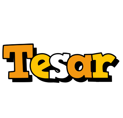 Tesar cartoon logo