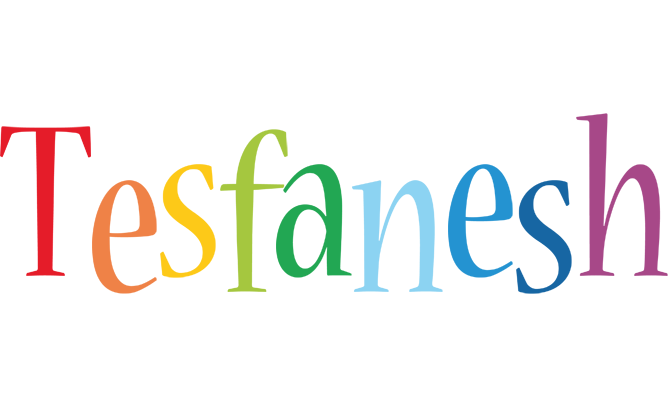 Tesfanesh birthday logo