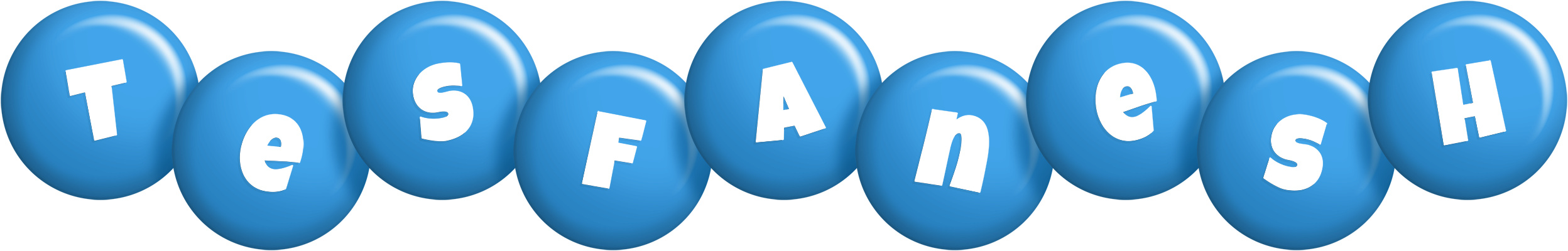 Tesfanesh candy-blue logo