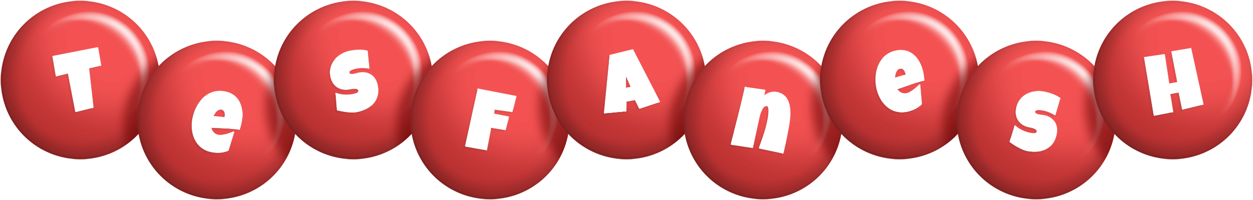 Tesfanesh candy-red logo