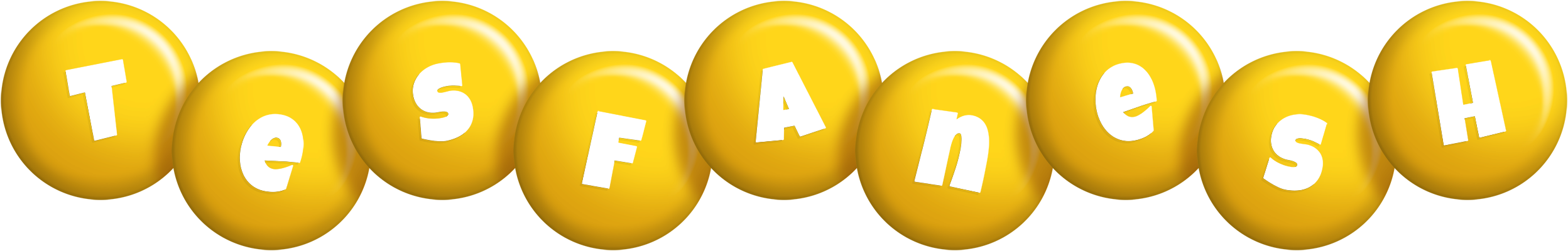 Tesfanesh candy-yellow logo