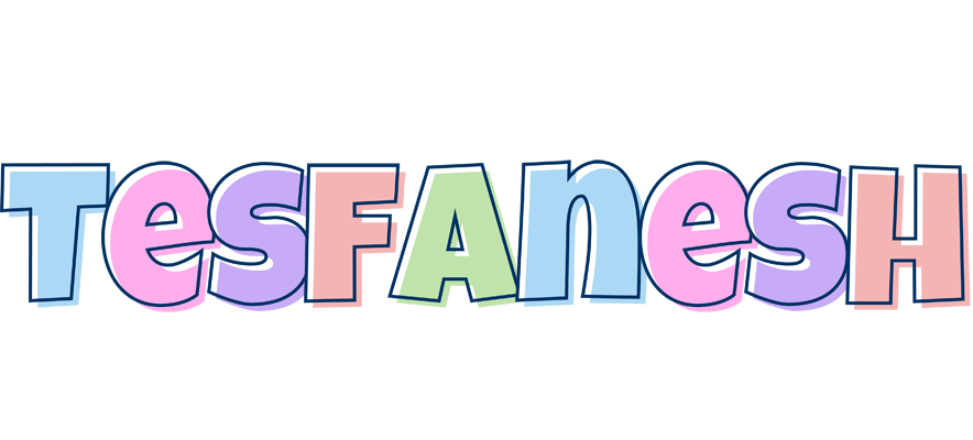 Tesfanesh pastel logo