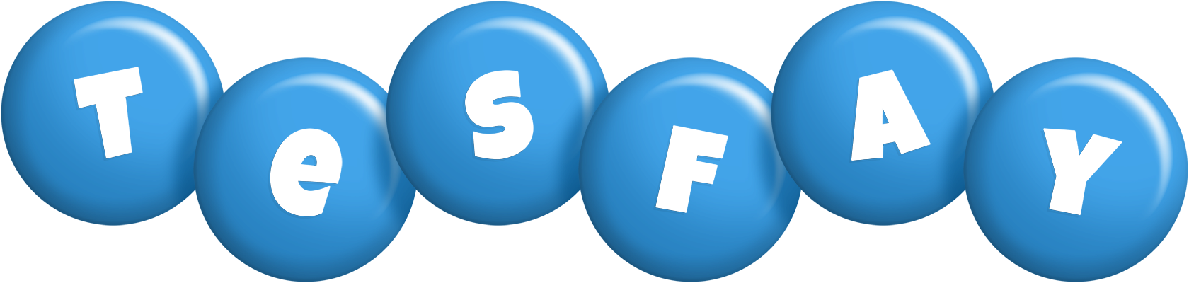 Tesfay candy-blue logo