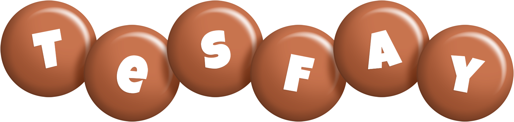 Tesfay candy-brown logo