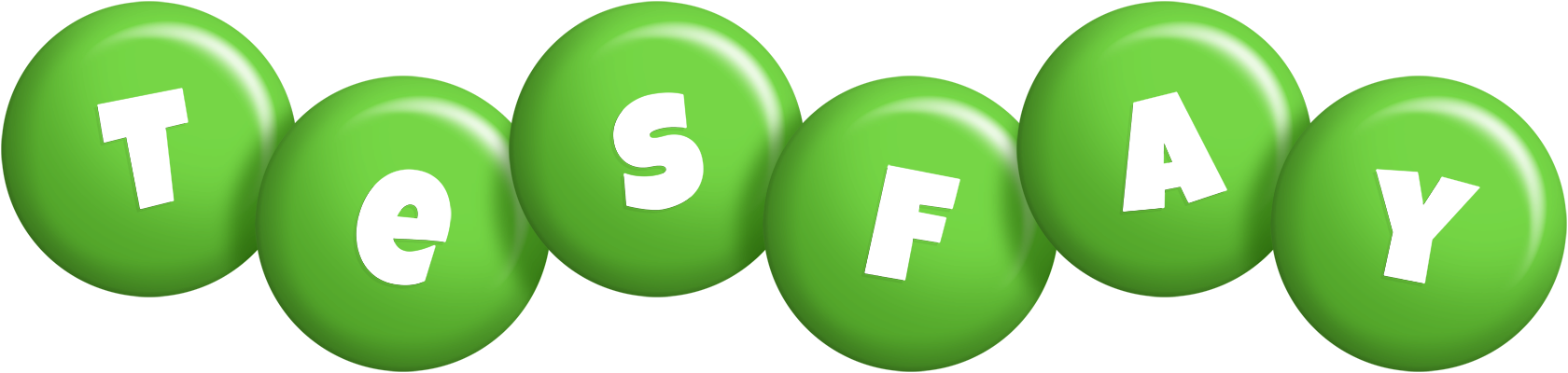 Tesfay candy-green logo