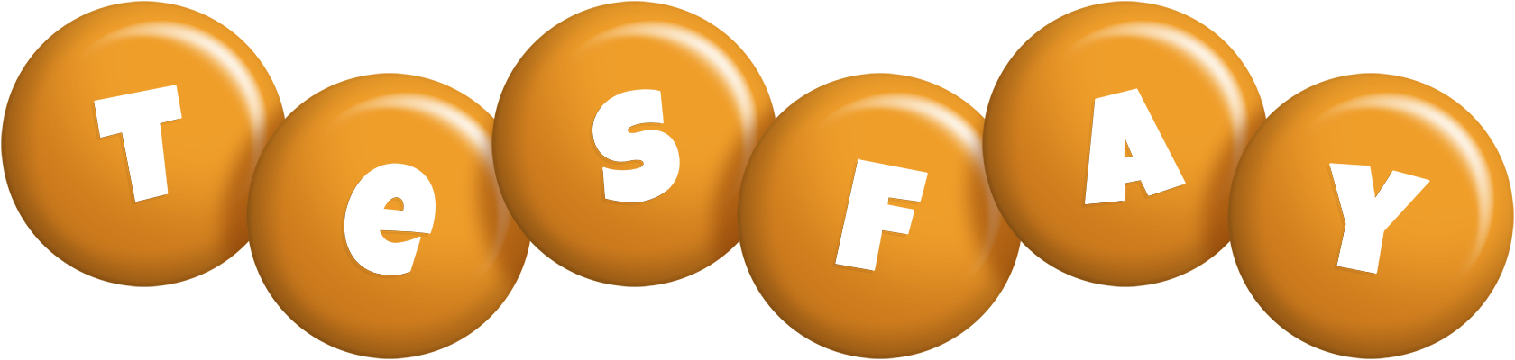 Tesfay candy-orange logo