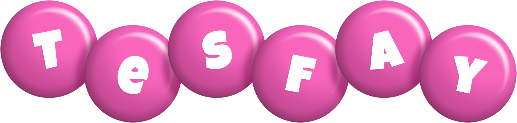 Tesfay candy-pink logo