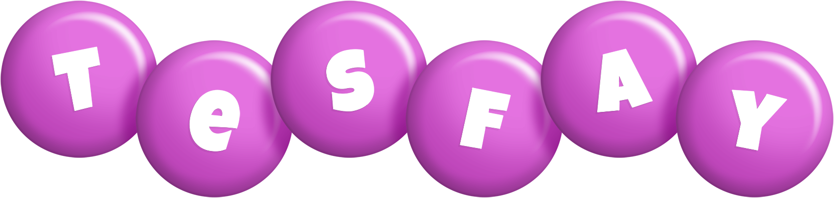 Tesfay candy-purple logo