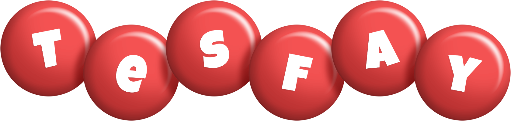 Tesfay candy-red logo