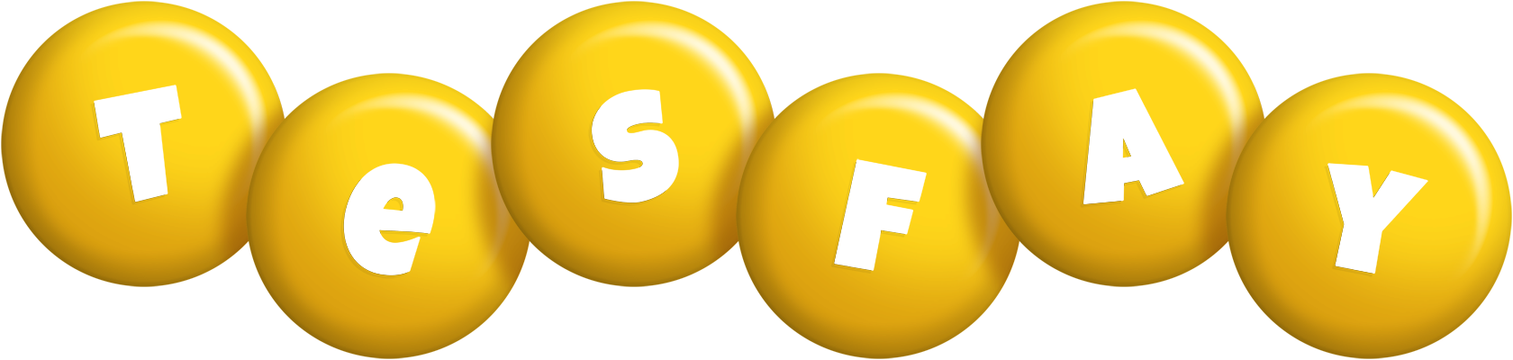 Tesfay candy-yellow logo