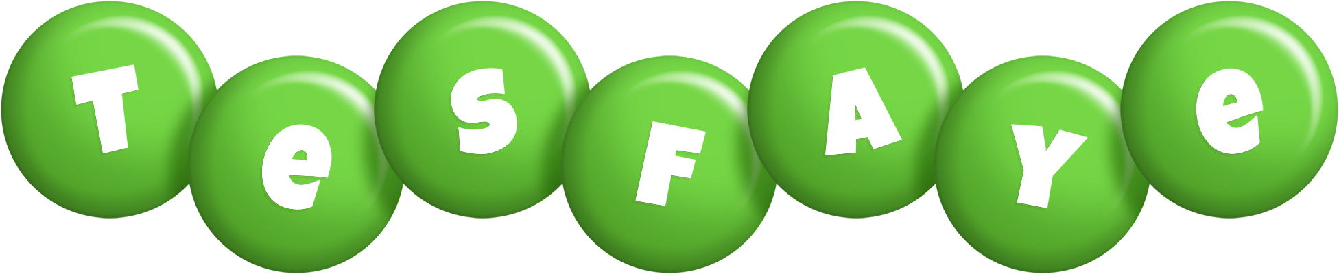 Tesfaye candy-green logo