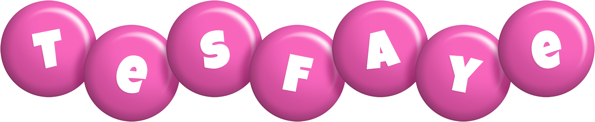 Tesfaye candy-pink logo