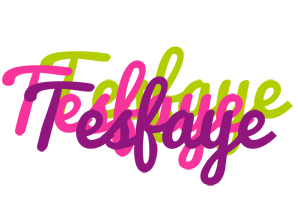 Tesfaye flowers logo