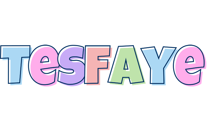 Tesfaye pastel logo