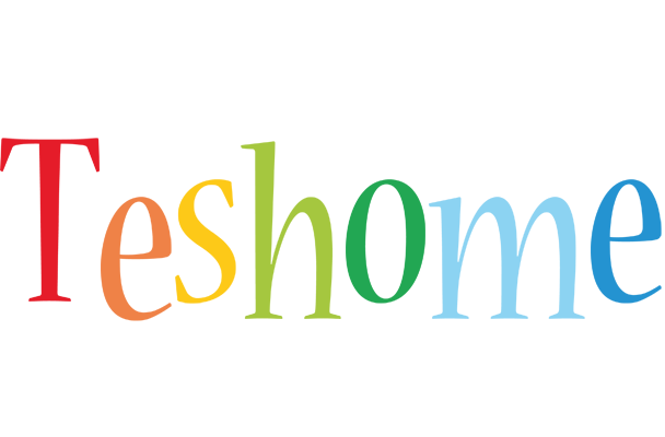 Teshome birthday logo