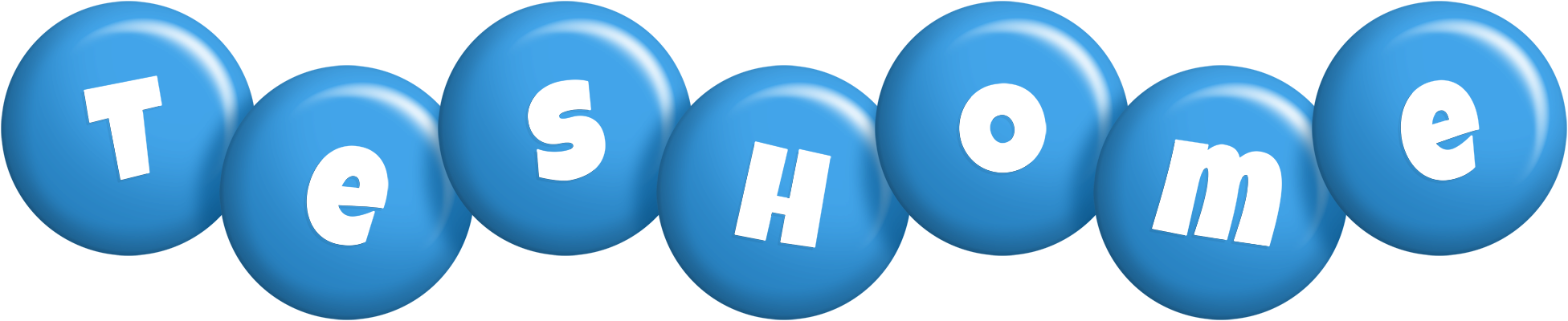 Teshome candy-blue logo