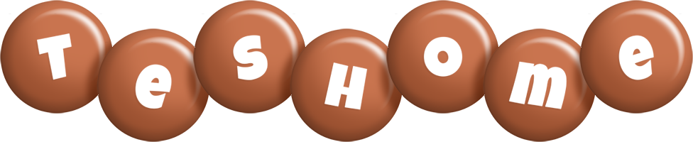 Teshome candy-brown logo