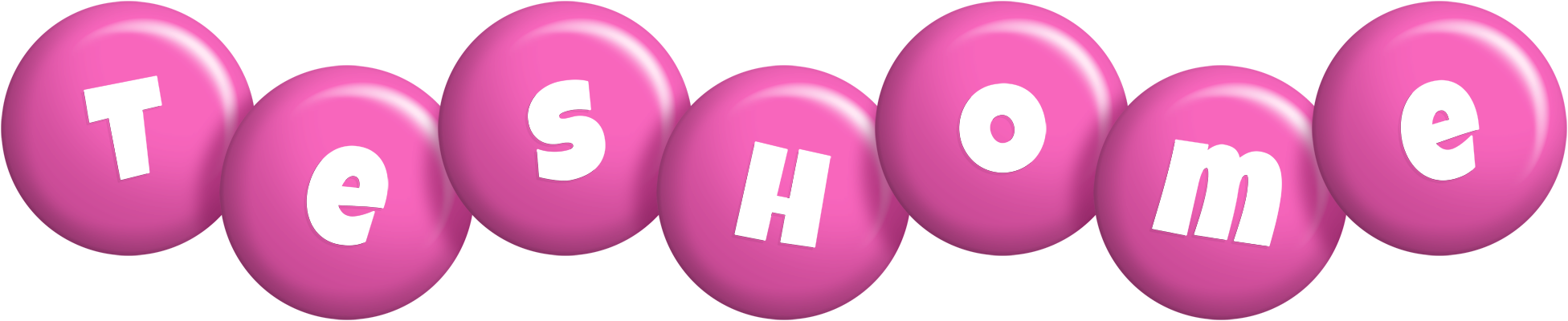Teshome candy-pink logo