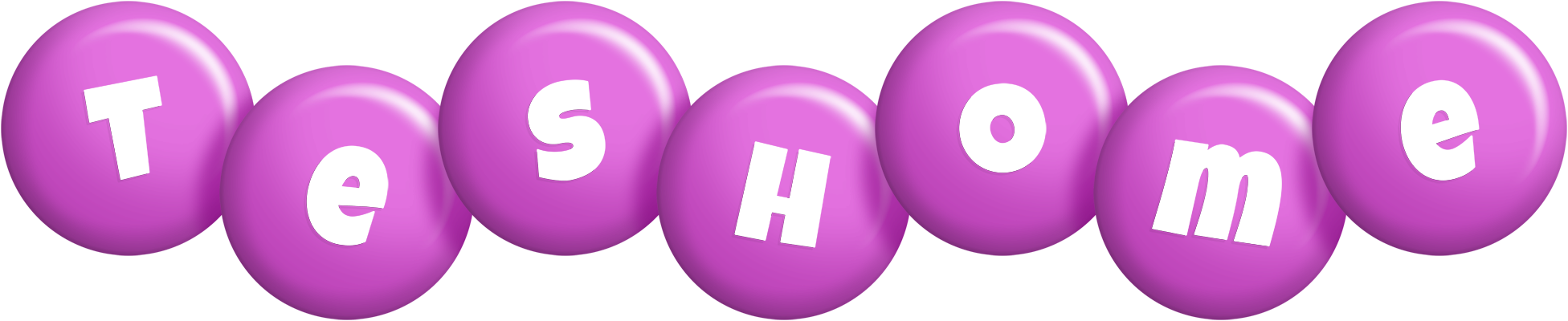 Teshome candy-purple logo