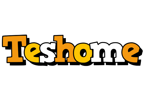 Teshome cartoon logo