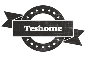 Teshome grunge logo