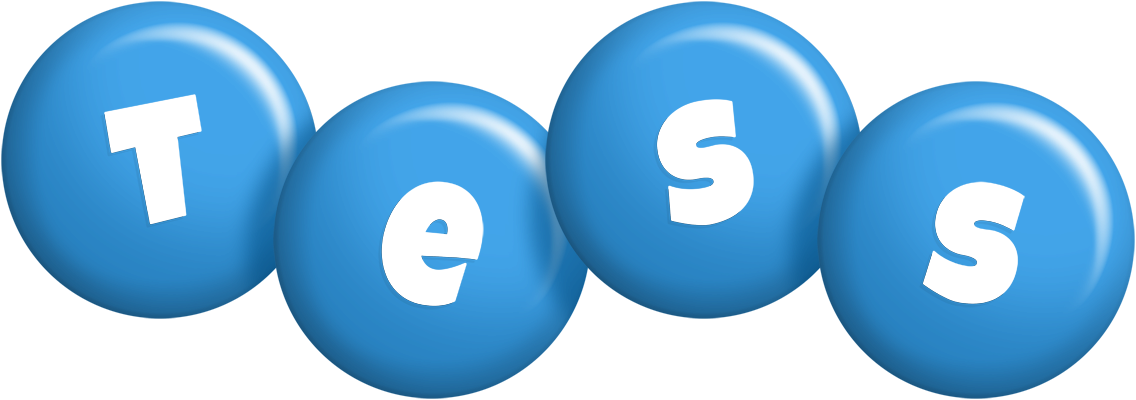Tess candy-blue logo