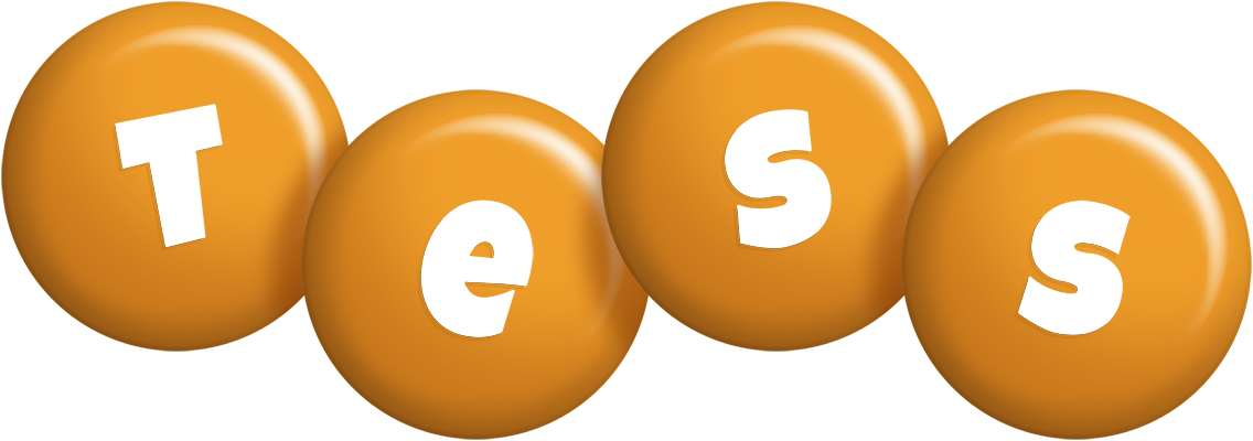 Tess candy-orange logo