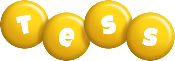 Tess candy-yellow logo