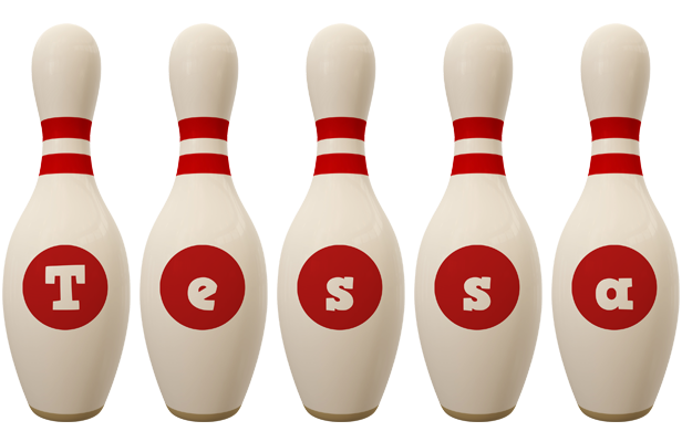 Tessa bowling-pin logo