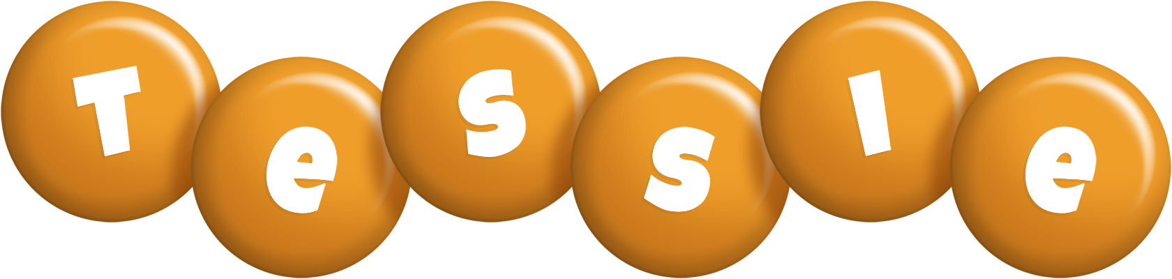 Tessie candy-orange logo