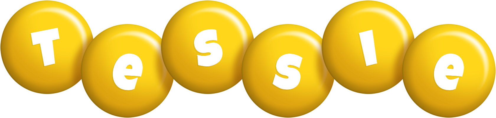 Tessie candy-yellow logo