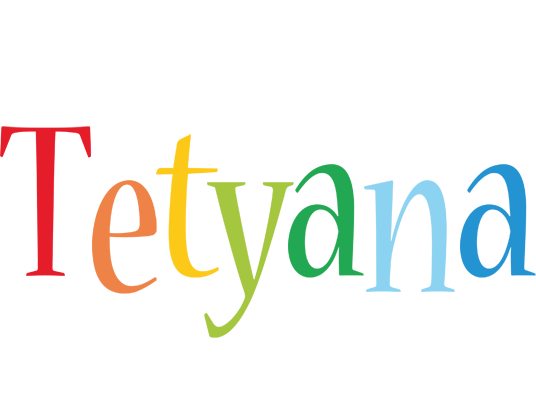Tetyana birthday logo