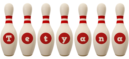 Tetyana bowling-pin logo