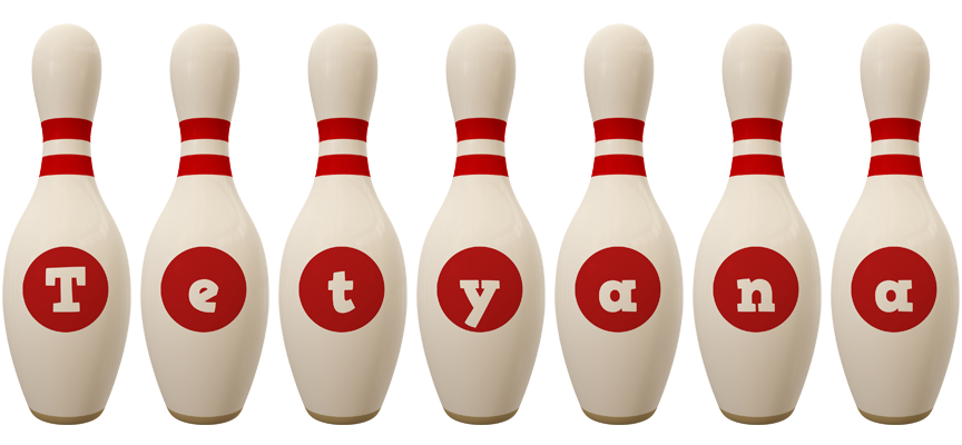 Tetyana bowling-pin logo