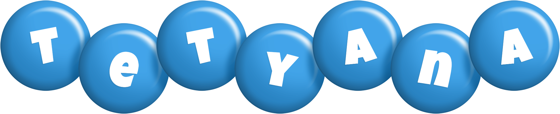 Tetyana candy-blue logo